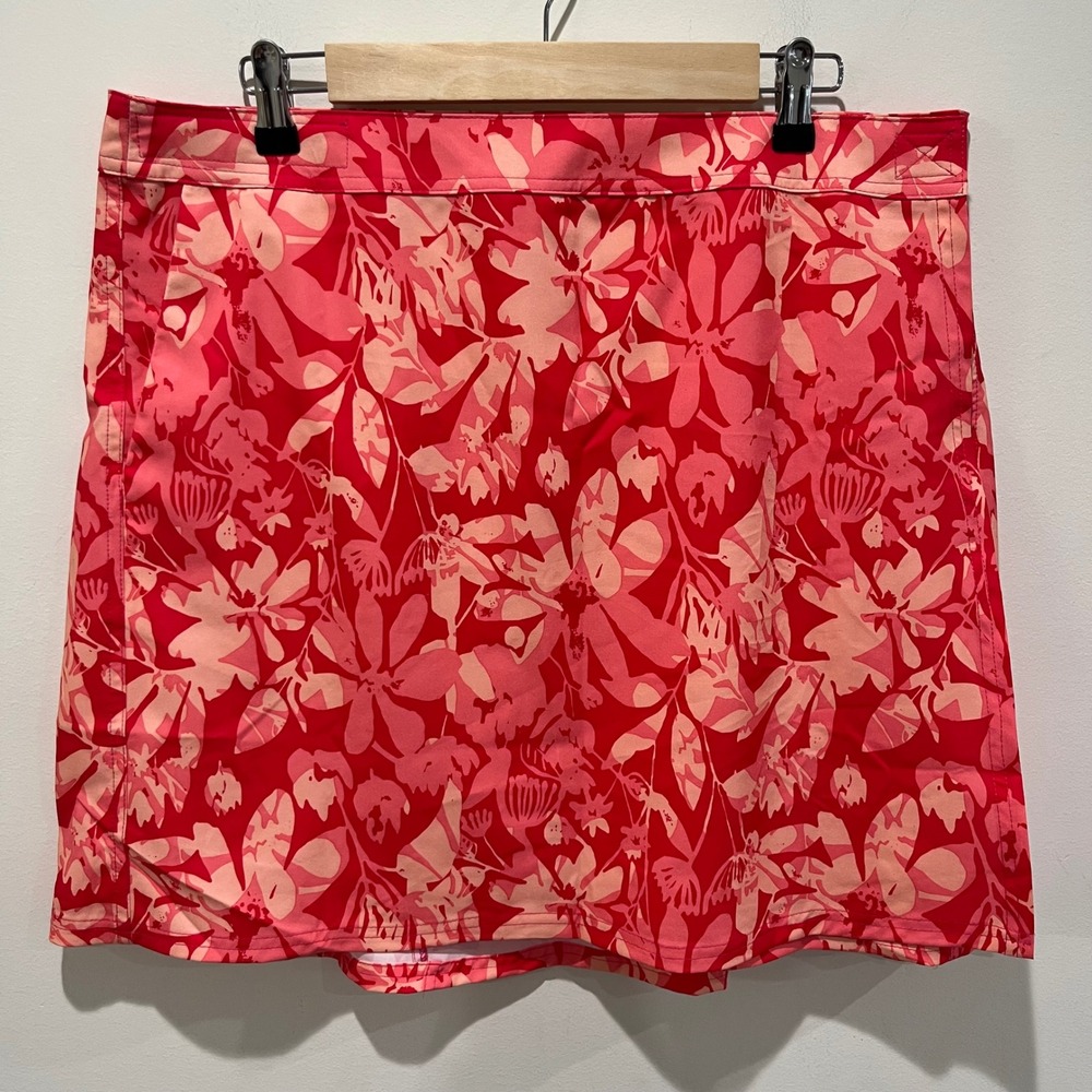 RipSkirt Hawaii Wrap Skirt Women XL Pink Floral Tropical Beach Vacation Resort